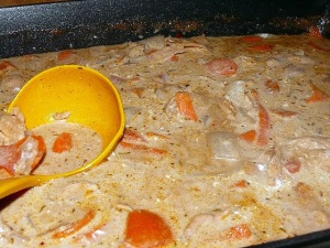 refried bean soup with chicken